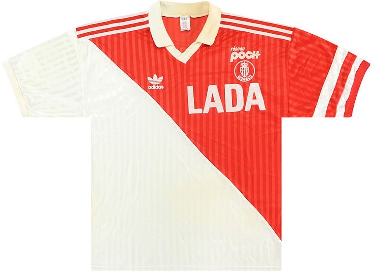 Camisa I Mônaco 1990 1991 Retro Adidas 